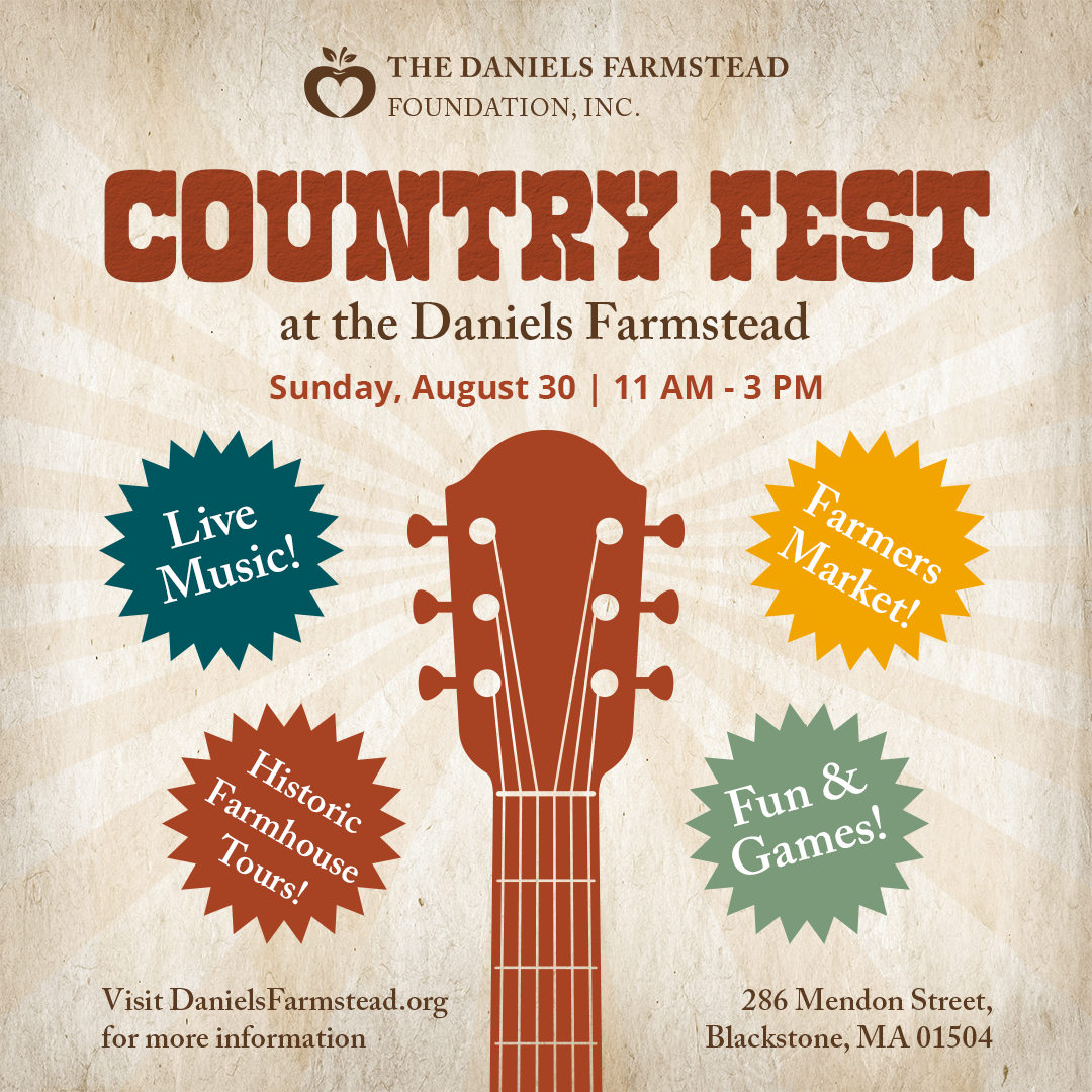Country Fest on August 30 at the Daniels Farmstead